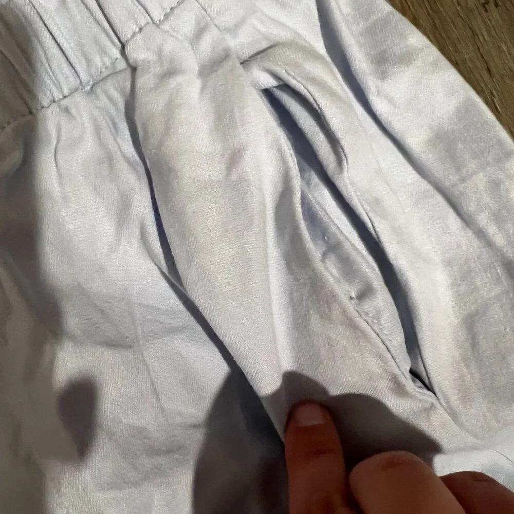 Babaton small blue‎ linen blend pants